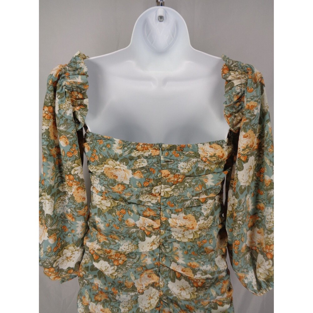 Hello Molly Floral Basque Country Mini Dress Small (4) Romantic Cottagecore New - Picture 9 of 16